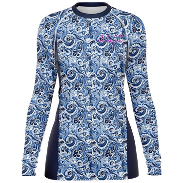 Chokefish™ Long Sleeve Rashguard Maori Woman's Shirt-010